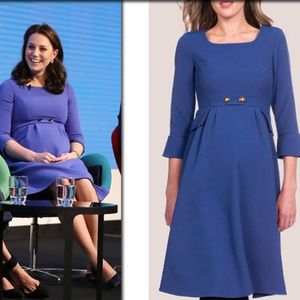 Seraphine Royal Blue Tailored Maternity Dress